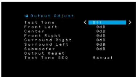 HARMAN KARDON HD COM 1515S - Paso cuatro: Configuración de los niveles de salida del canal - 1
