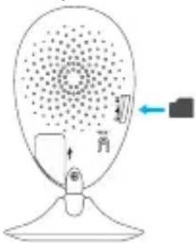 EZVIZ By Hikvision Mini O 720P - Wkładanie karty pamięci - 1