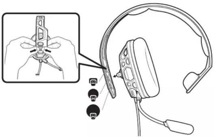 PLANTRONICS RIG 100HS - Einrichten des Headsets - 2