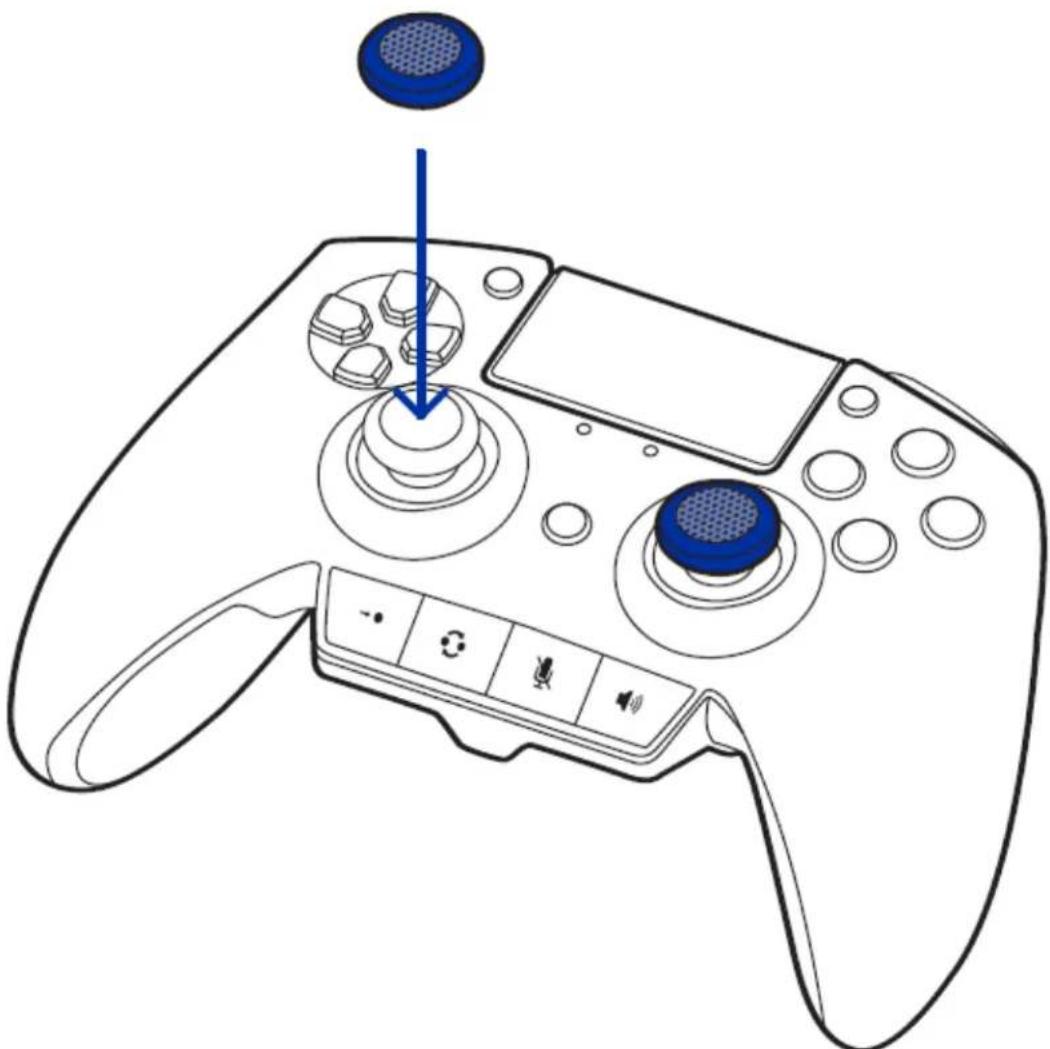 RAZER Raiju - CAPUCHONS EN ANTIDÉRAPANT POUR STICK ANALOGIQUE - 1