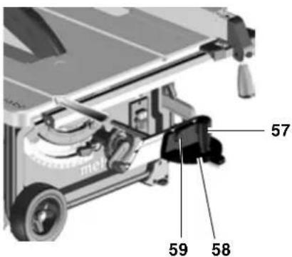 METABO TS 254 - Stille inn tverranslag - 1