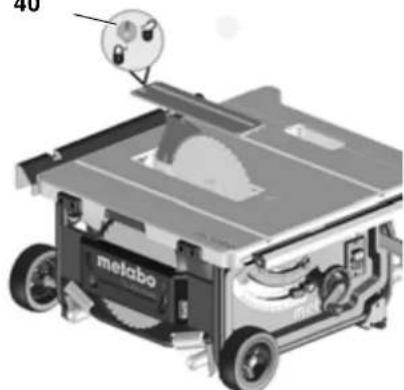 METABO TS 254 - Upozorneni: - 1