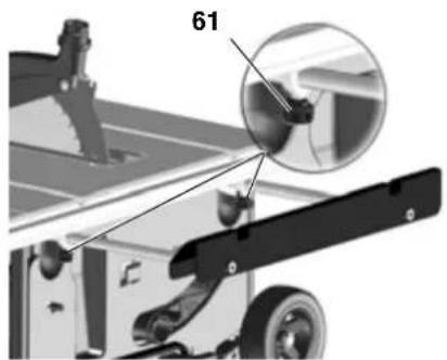 METABO TS 254 - Tafelverlenging instellen - 1