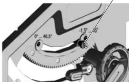 METABO TS 254 - Omschakelhendel voor hellingsaanslag - 1
