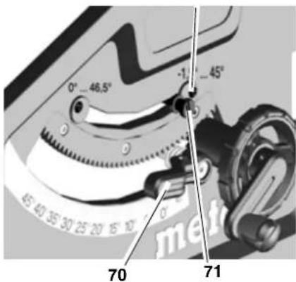 METABO TS 254 - Indstilling af haelningsbegrænsning - 1