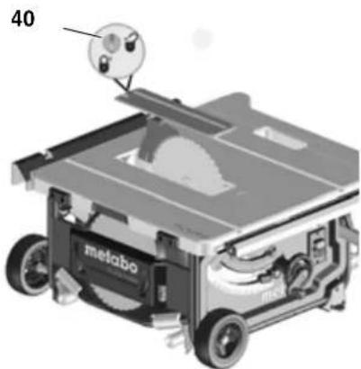 METABO TS 254 - Bemerk: - 1