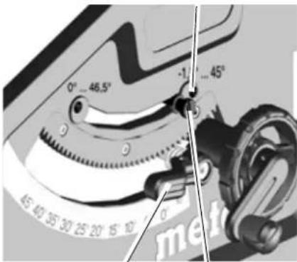 METABO TS 254 - Vasteen rajoittimen saatö - 1