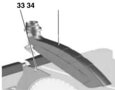 METABO TS 254 - Horní kryt pilového kotouče - 1