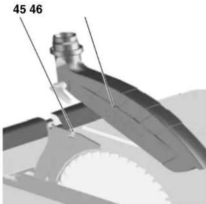 METABO TS 254 - Montaggio della calotta paratrucioli - 1