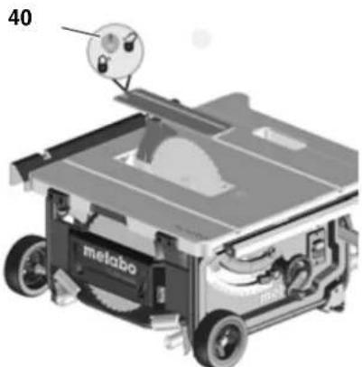 METABO TS 254 - Wskazówka: - 1