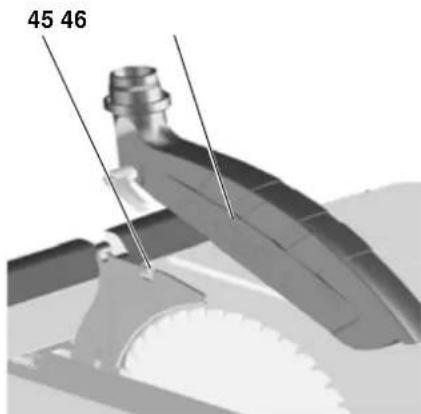 METABO TS 254 - Blade guard installation - 1