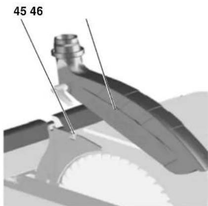 METABO TS 254 - Montering av sponhetten - 1