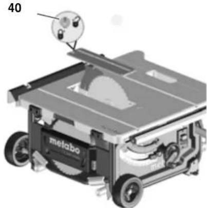 METABO TS 254 - i Aanwijzing: - 1