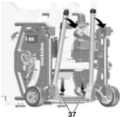 METABO TS 254 - Installazione con montante machine: - 2