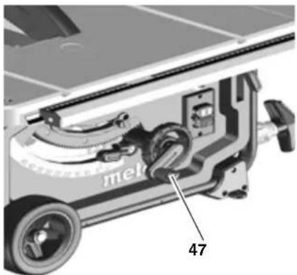 METABO TS 254 - RegULAção da profunda do corte - 3