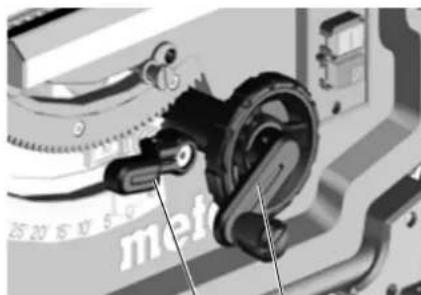 METABO TS 254 - Levier de blocage pour réglage de l'angle d'inclinaison - 1