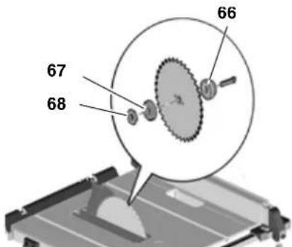 METABO TS 254 - Saw blade change - 5
