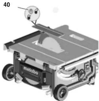 METABO TS 254 - Huomautus: - 1