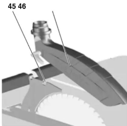 METABO TS 254 - Spanhaube montieren - 1