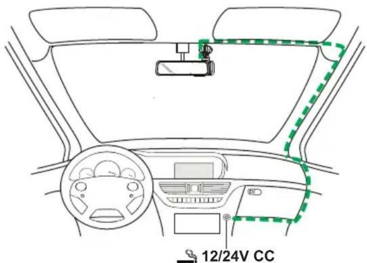 NEXT BASE 512GW - Connecter le cable d'alimentation de voiture - 2