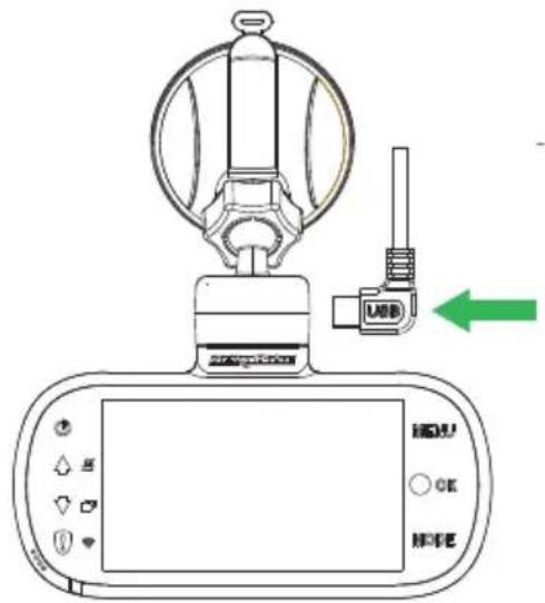 NEXT BASE 512GW - Connecter le cable d'alimentation de voiture - 1