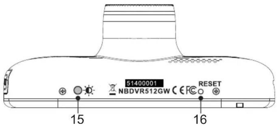 NEXT BASE 512GW - Prise USB et DC-IN (sous le cache) - 1