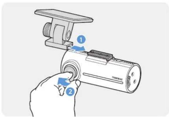 Thinkware F100 - Fixation du produit - 1
