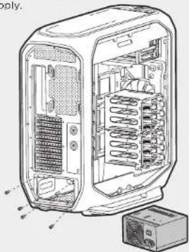 CORSAIR Graphite 780T - Install the PSU - 1