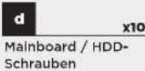 CORSAIR Graphite 780T - Inhalt Zubehörkit Merkmale Gehäuse - 10