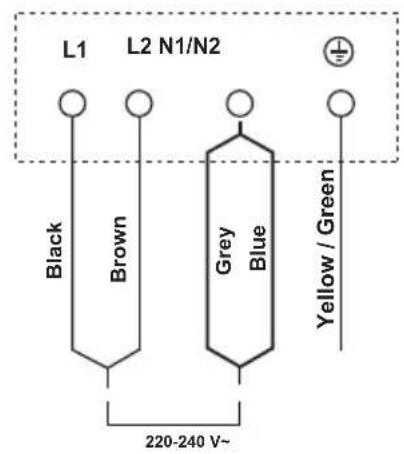 Exquisit EKC625 - Connecting the hob to the mains power supply - 5