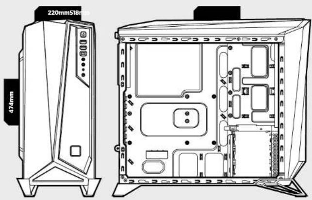 CORSAIR Carbide SPECAlpha - Obrigado por ter adquirido o gabinete para jogos mid-tower Carbide Series SPEC-ALPHA. - 1
