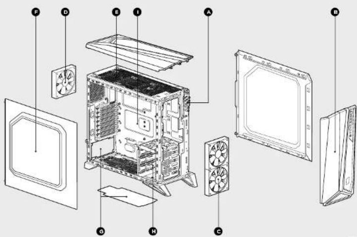 CORSAIR Carbide SPECAlpha - Características del chasis - 1