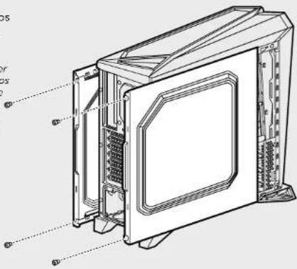CORSAIR Carbide SPECAlpha - Cómo remover los paneles laterales - 1