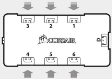 3 2 1 CORSAIR 4 5 6