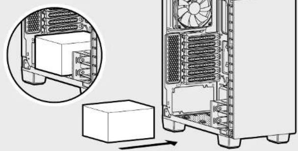CORSAIR Carbide 400C - Installation du bloc d'alimentation - 1