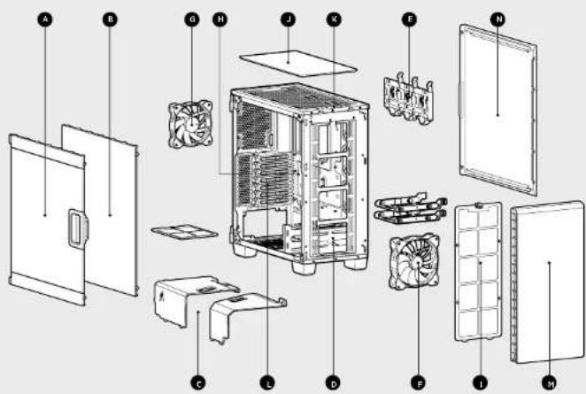 CORSAIR Carbide 400C - Recursos do gabinete - 1