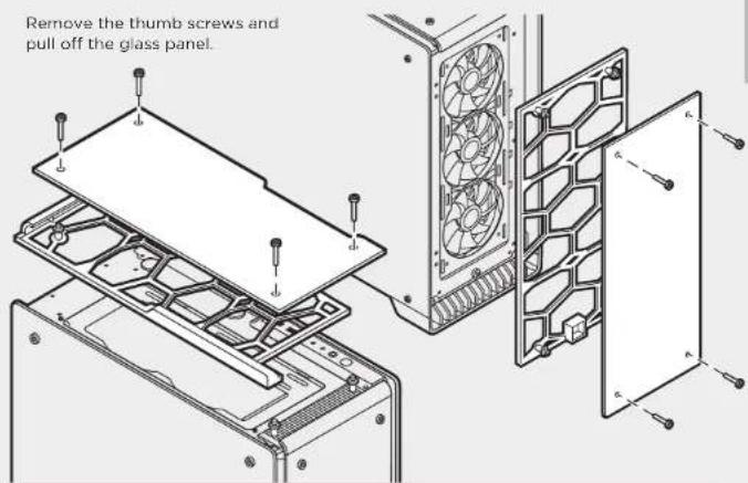 CORSAIR Crystal 570X RGB - Removing the Front and Top Panels - 1