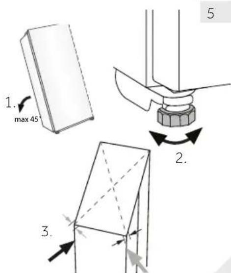 HAIER WS171GA - Ustawianie urzadzenia - 1