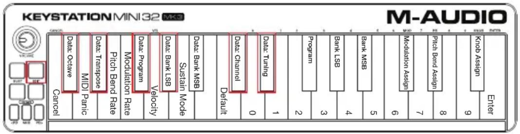 M-AUDIO Keystation Mini 32 MK3 - Reassigning the Octave Buttons - 1