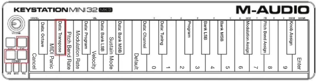 M-AUDIO Keystation Mini 32 MK3 - Transponieren - 1