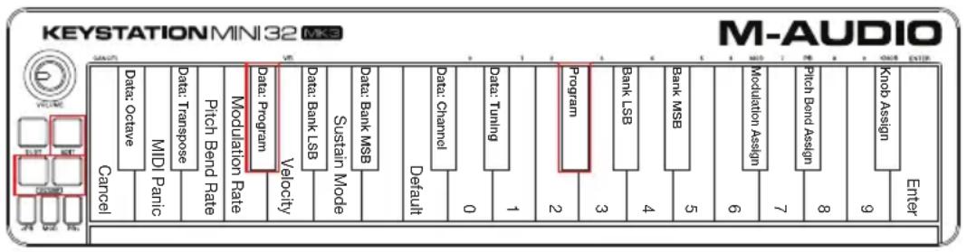 M-AUDIO Keystation Mini 32 MK3 - Programmwechsel - 1