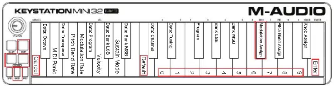 M-AUDIO Keystation Mini 32 MK3 - Botón de modulación - 1