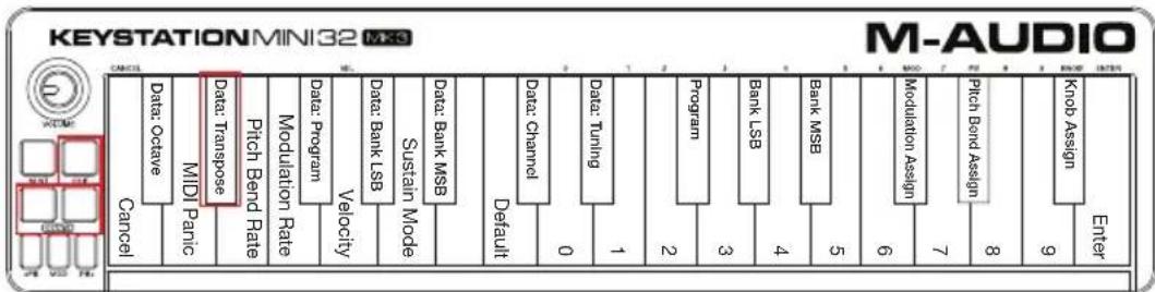 M-AUDIO Keystation Mini 32 MK3 - Transpose - 1