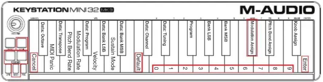 M-AUDIO Keystation Mini 32 MK3 - Modulation Button - 1