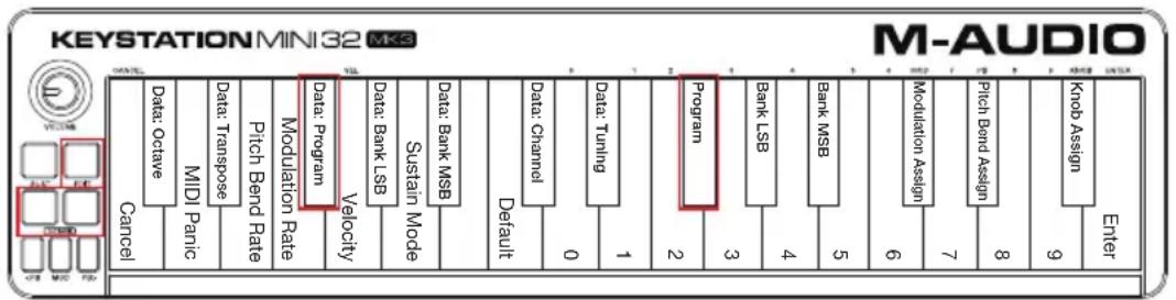 M-AUDIO Keystation Mini 32 MK3 - Program Change - 1