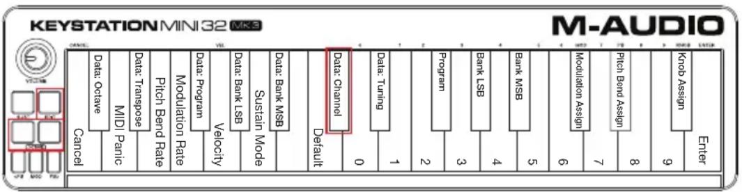 M-AUDIO Keystation Mini 32 MK3 - Channel - 1
