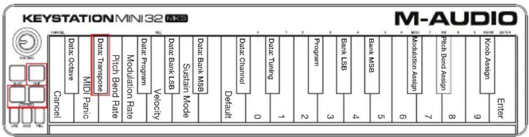 M-AUDIO Keystation Mini 32 MK3 - Transpose - 1