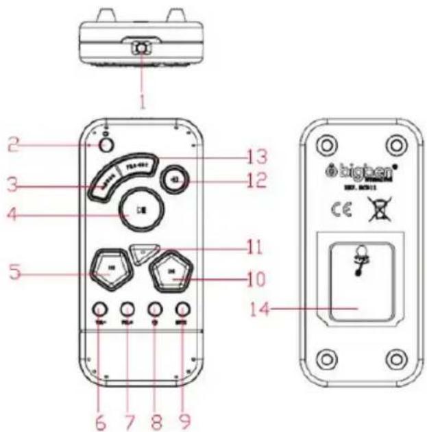 BIGBEN MCD11 - Afstandsbediening (ALLEEN voor USB-versie) - 1