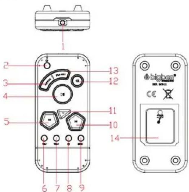 BIGBEN MCD11 - Fernbedienung (NUR für die USB-Version) - 1