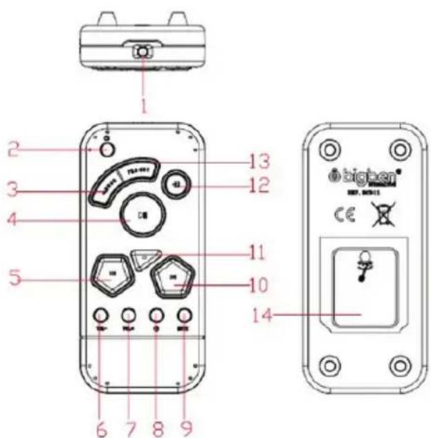 BIGBEN MCD11 - Telekomando (APENAS para a versao USB) - 1